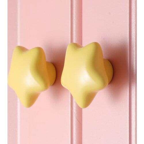 1Pcs Ceramic Furniture Handle Wall Cabinet Shoe Cabinet Clothes Dresser Cabinet Cabinet Door Knob Childrens Room Drawer Handle