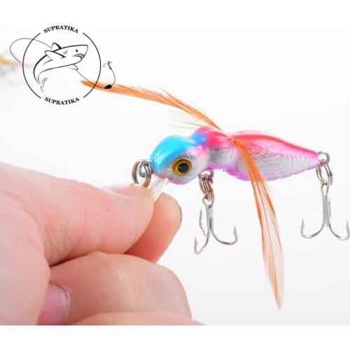 1Pcs Insects Fishing Baits 4.5cm/3.4g Fly Fishing Lures Wobblers Dry Fishing Tackle CrankBait Plastic Pesca Baits Bass