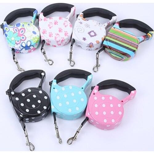 12PCS / LOT Pet Supplies 3 Meters Pet Automatic Retractor Dog Leash Retractable Dog Walking Supplies