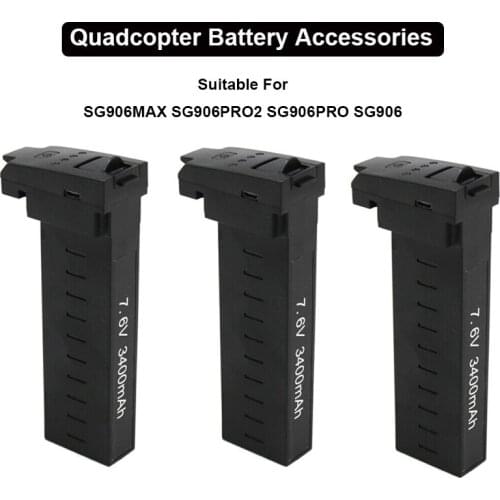 7.6V 3400mAh Quadcopter Battery For SG906MAX SG906 PRO 2 GPS Drone Accessory 7.4V 2800mAh Drone Battery For SG906PRO Helicopter