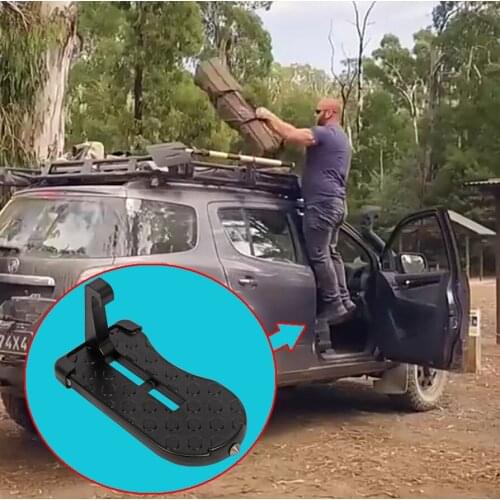 Car Folding Step Ladder Auxiliary Pedal Car Roof Pedal Foot Pegs for LAND ROVER Range Rover Discovery Sport Evoque Freelander 2