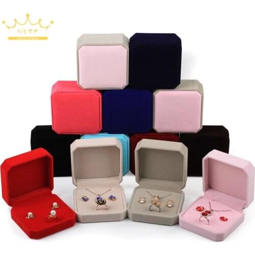 Velvet Muti-function Kit Box Necklace Storage Box Ring Holder Earring Organizer Jewellery Gift Packaging Box
