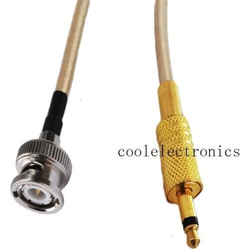 BNC Male Plug to 3.5mm Mono 1/8" Male Plug for CCTV Camera Monitor antenna RG316 Pigtail Cable 15/20/30/50cm 1/2/3/5/10m