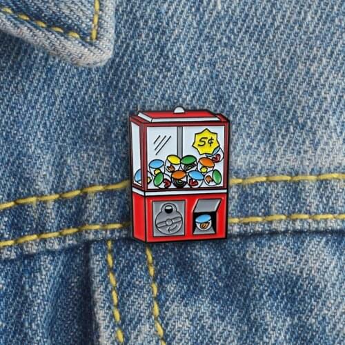 Game Machine Brooch Retro Game Machine Game Over Game Console School Arcade Enamel Pin Shirt Backpack Badge Boy Girl Play Gifts