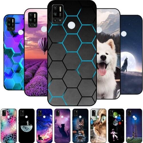 Cover for Tecno Spark 6 Go Case Cartoon Painted Soft Silicone Cover For Tecno Spark 6 Air Phone Cases Spark6 Air Spark 6 GO Capa