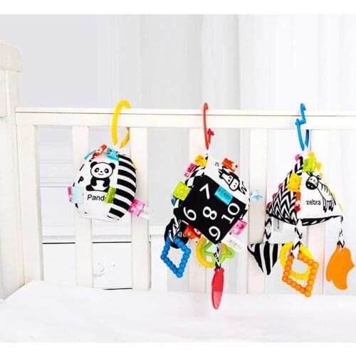 Newborn Baby Plush Stroller Toys Baby Rattles Mobiles Cartoon Animal Hanging Bell Educational Baby Toys 0-12 Months Speelgoed