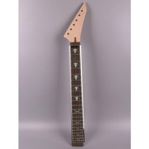Electric guitar neck 22 fret 25.5'' maple Locking nut JKX style yinfente 010# Locking nut left hand