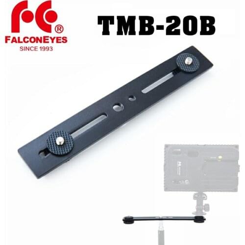 Falcon Eyes TMB-20B with Two Hot Shoe Mount Camera Flash Holder Bracket for Universal Speedlite Flash Photo Studio Accessories