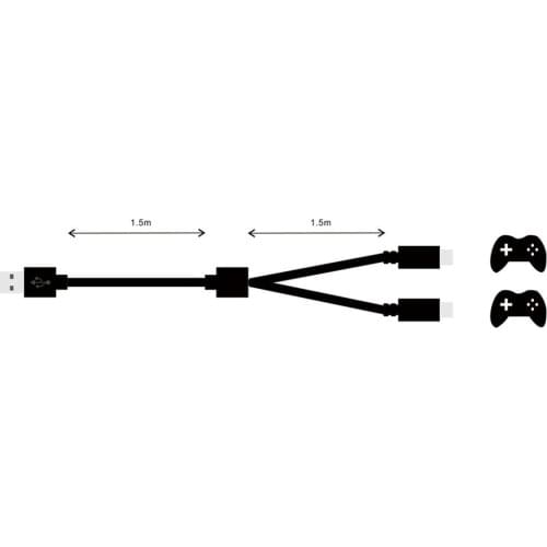 Game Controller Type-C USB Charging Line Power Cord for Switch/ Switch Lite/PS5/ For Xbox One Series X Console Accessories