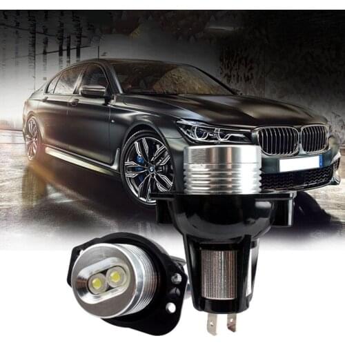 2PCS 10W LED Angel Eyes Marker Lights Bulbs Error Free White/Red/Blue for BMW E90 E91 3 Series 325i 328i 335i Car Styling