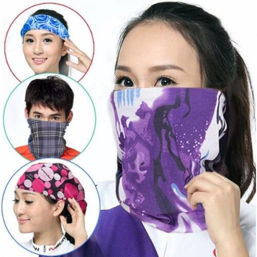 New Multi Functional Bandana Headband Ring Neck Scarf Camouflage Leaves Seamless Tubular Magic Face Scarf Gift