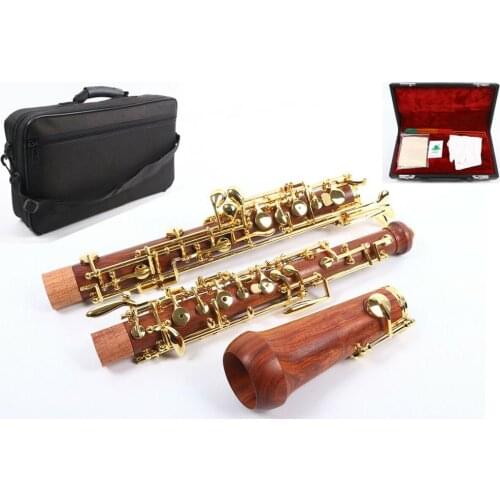 New oboe C tone Rosewood Body Golden key Silver plated Profession Sound Wooden