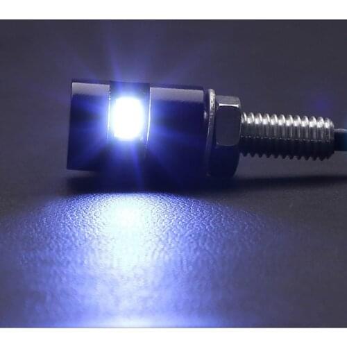 2Pcs Car Motorcycle Number License Plate Lights 12V LED 5630 SMD Auto Tail Front Screw Bolt Bulbs Lamps Light Source Dropship