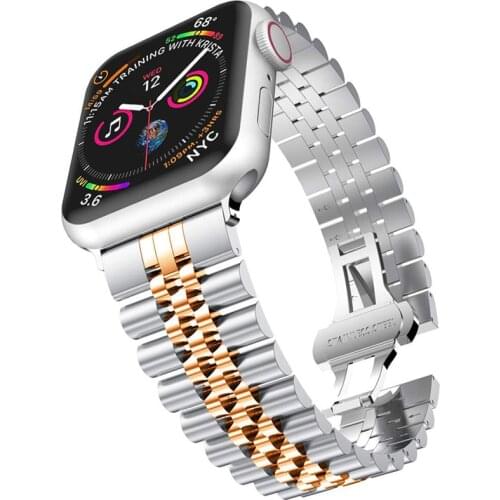 Stainless Steel Strap For Apple Watch SE Band Series 6 44mm 40mm Metal Watchbands For iWatch 5 4 Applewatch 42mm 38mm Wristband