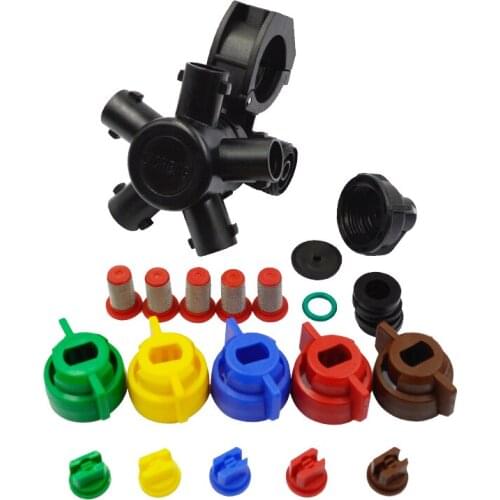 Pesticide spray nozzle, fight drugs into five-head spray,agricultural spray nozzle for boom sprayer