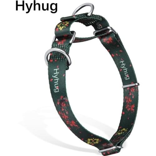 Pets Supplies Martingale Dog Collars Polyester Print Dog Training Collar For Large Medium And Small Dogs Collar Adjustable HY019