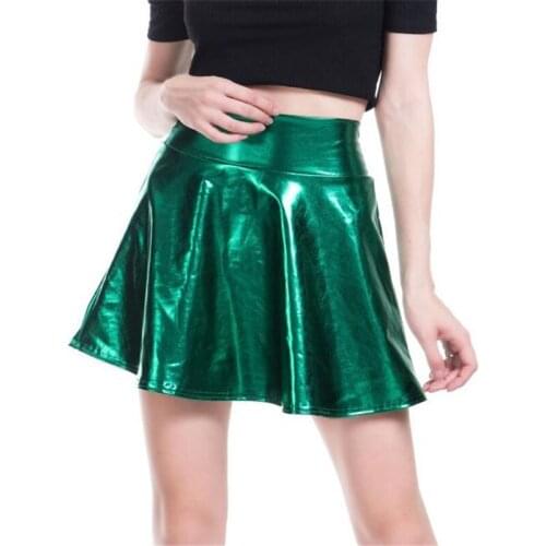 Gree European and American Girl Half-length Skirt Fashionable Sexy Night Shop Stage Show Half-length Skirt Fashionable Lacquer