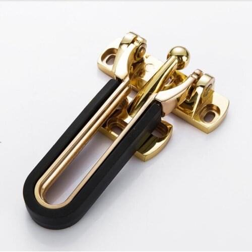 Golden Door Guard / Hotel Room Door Security Chain Buckle Anti-Hotlinking / Safety Chain
