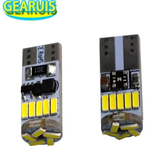 10pcs T10 canbus 15 smd 4014 LED 2.64W Non polar No Error Wedge Auto Indicator Light Parking Bulbs Lamp Car Light source