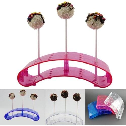 20 Holes Cake Pop Lollipop Stand Display Holder Bases Shelf DIY Baking Tools U Shaped Display DIY Bakeware Cake Kitchen Gadgets