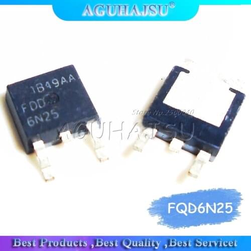 5PCS FQD6N25 FDD6N25 TO-252 MOS tube N-channel 250V 4.4A