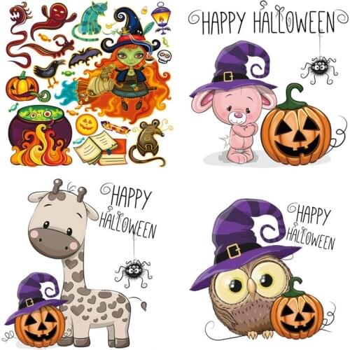ZOTOONE Halloween Patches For Clothing DIY Clothes Decoration Patch A-level Washable Heat Press Appliques