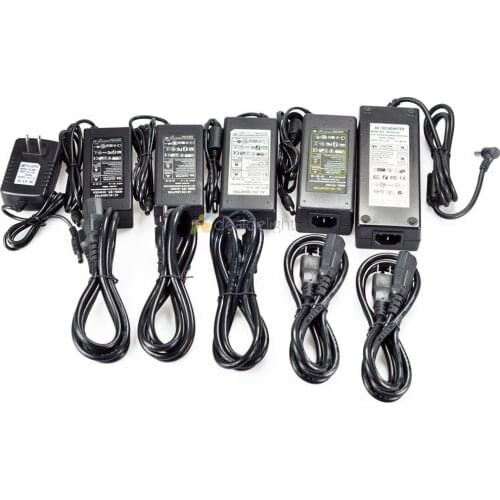 Power Supply DC 12V 2A 3A 5A 6A 8A 10A Power Adapte US EU UK Plug For Led Strip Lights/Security Cameras/Video