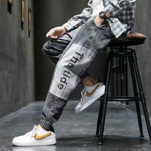 High quality Fashion Mens Cargo pants Hip Hop Trend Streetwear Jogging Pants Men Casual Elastic Waist Men Clothing Trousers