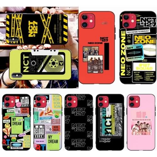 Kpop NCT 127 Neo Zone logo Phone Case for iphone 12 pro max 11 pro XS MAX 8 7 6 6S Plus X 5S SE 2020 XR case