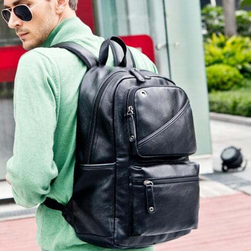 2020 BLACK Waterproof Business Laptop Backpack Men Teenager School Backpack Large Capacity Womens Casual Backpack