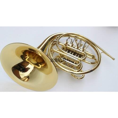 French Horn F/Bb Four Rotary Valves Yellow brass Fixed bell with Canvas case and mouthpiece Musical instruments Professional
