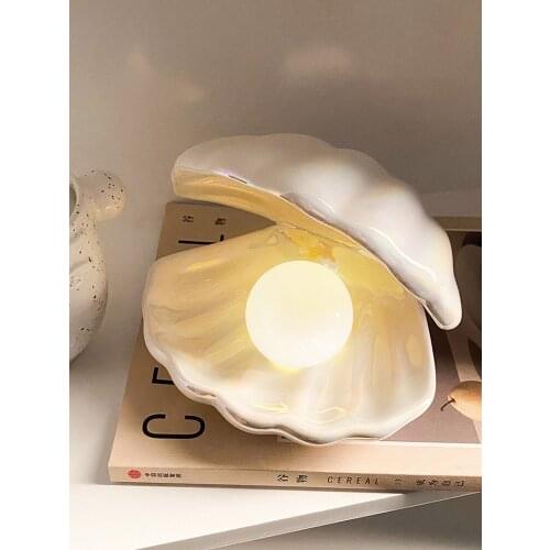 Creative pearl shell night light wedding Christmas decoration ins style jewelry cosmetics storag for the bedroom home decoration