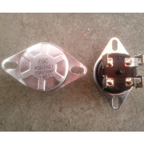 KSD302X KSD306X 250V20A Temperature Switch 140 degree for water boiler manual reset