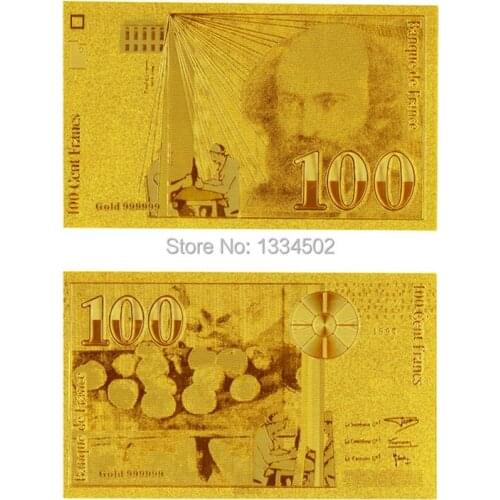 1994Years France 100 Franc Bill Gold Banknote Accept Mixed Wholesale
