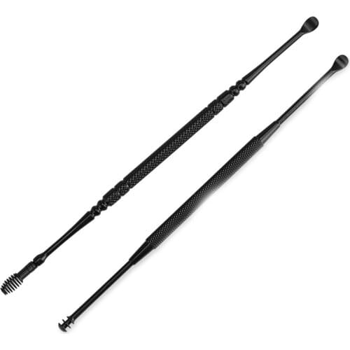 Stainless Ear Pick 360° Resin Ears Do Not Hurt Ear Dig glow Earplug Wax Remover Earplugs Ear Wax Pickers Stainless Steel