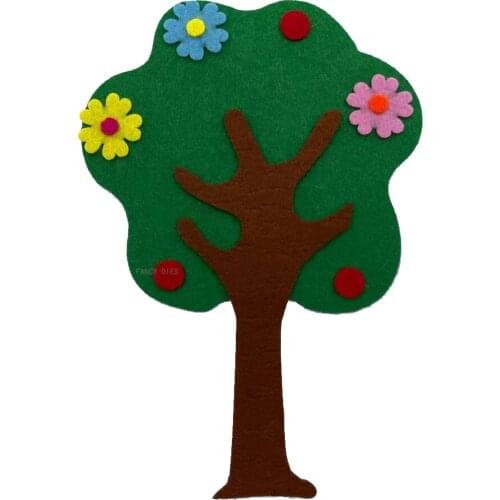 2021 New Big green tree Cutting Dies Wooden Knife Die Compatible With Most Manual Die Cut Cutters