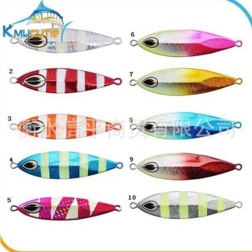 Wholesale 50pcs/lot fishing Jigs Metal Spoons Metal Lures 40gs 60gs 80gs 100gs 120gs with 50pcs Squid lures/HOoks