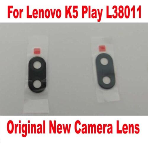 Original New Back Camera Glass Lens Cover For Lenovo K5 Play L38011 Big Rear Main Camera Lens Phone Replacement Parts