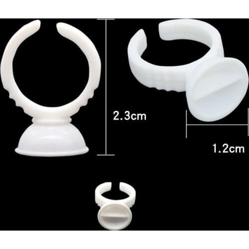 1000 Pcs Plastic Tattoo Ink Ring Cup Eyebrow Permanent Makeup All Sizes White Tattoo Ink Holders Tattoo accessory tattoo supply