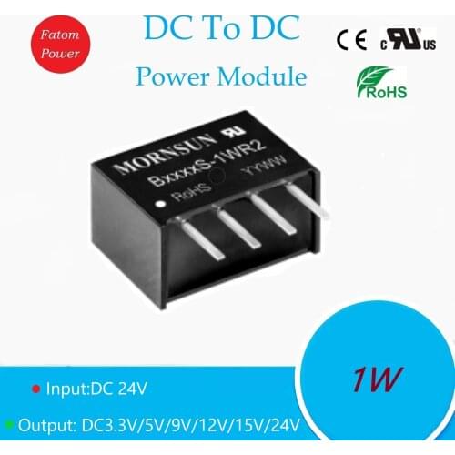 DC 24V To DC 3.3V 5V 9V 12V 15V 24V 1W Power Module Step Down IC Boosting Transformer Step Up Chip Isolation Voltage 1500V SIP