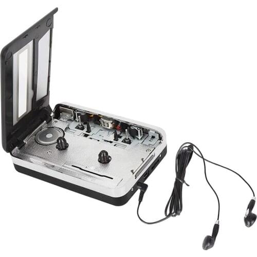 Cassette to MP3 Converter, Digital Files Suitable for Laptops and Macs with Headphones, From Tape to Mp3 (Black)