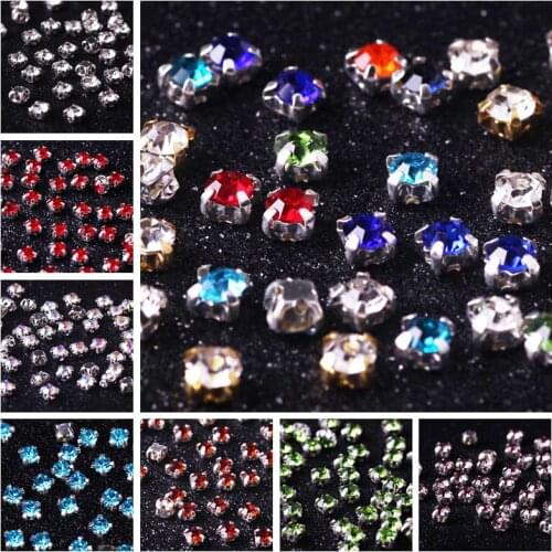 Pulaqi Clear Glass Strass Crystals Rhinestones Applique Claw Thermomix Rhinestones for Needlework Hotfix Rhinestones for Wedding