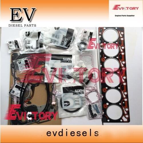 S6D102 S6D102E 6D102 engine overhaul gasket engine bearing + piston ring set