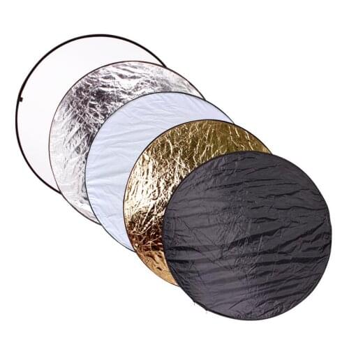 CY 32" 80cm 5 in 1 Portable Collapsible Light Round Photography Reflector for Studio Multi Photo Disc Photographic Accessories