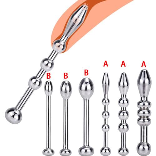 Urethral Catheter Penis Plug Sex Toys for Men Urethral Plug Penis Insertion Urethra Sound Dilator Sex Product For Adult 6/8/10