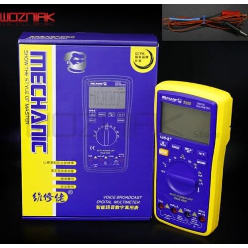 Wozniak Best V96C LCD Digital Automatic speech Broadcast Auto Range Digital Multimeter Full protection AC/DC