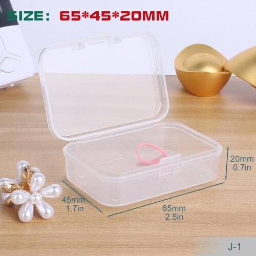 Storage Transparent Plastic Tiny Square Box For Storing Small Parts Storage Small Items Electronic Components Hardware Parts Box