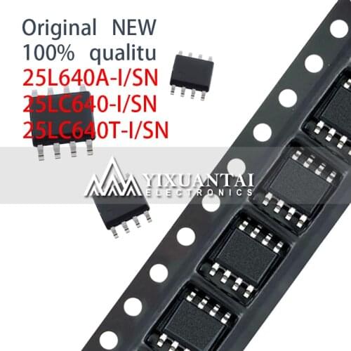 10pcs 100%NEW SOP8 SMD 25L640A-I/SN 25LC640-I/SN 25LC640T-I/SN 25LC640 25L640 LC640 L640 SOIC-8