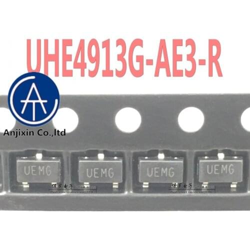 10pcs 100% orginal new micro-power Hall element switch UHE4913G-AE3-R silk screen UEMG SOT-23 magnetic sensor real stock