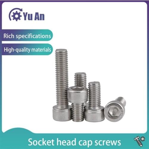 316 Stainless Steel Hexagon Socket Head Cap Screws DIN912 Socket Head Screws M10 M12 2PCS